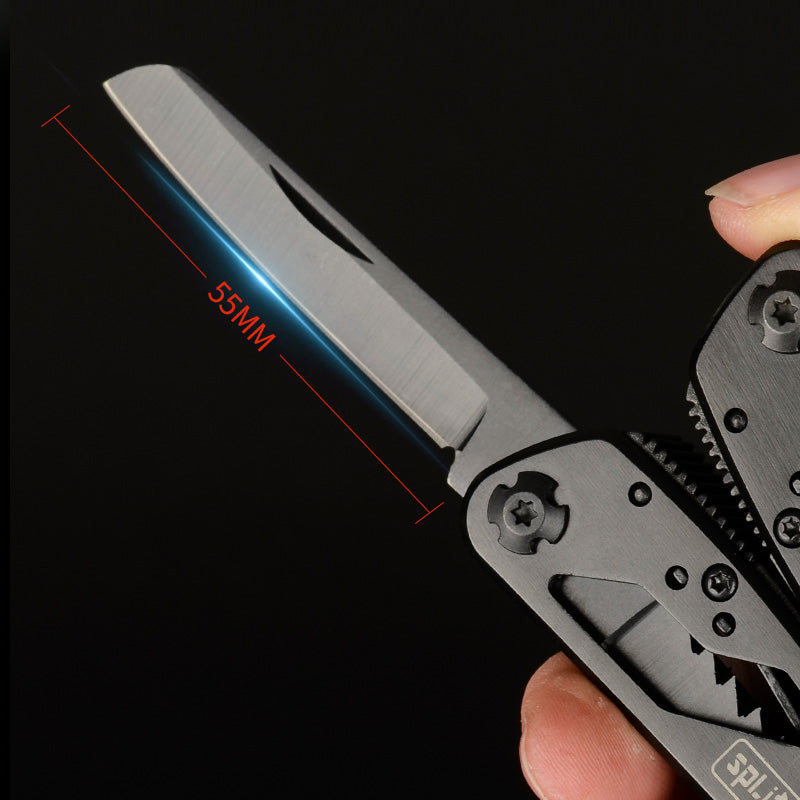 G202B Multi Tools Folding Plier Fishing Camping Outdoor Survival EDC Gear Pocket Knife Scissors Screwdriver Bits (G202B) - JustgreenBox