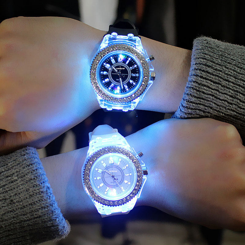 Personality Trends Students Lovers Jellies Luminous Watches for Unisex - JustgreenBox