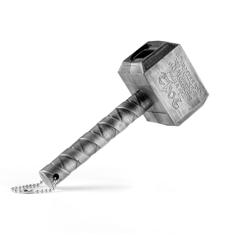 Silver Beer Bottle Openers Multifunction Hammer Of Thor Shaped Opener With Long Handle Bottler - JustgreenBox