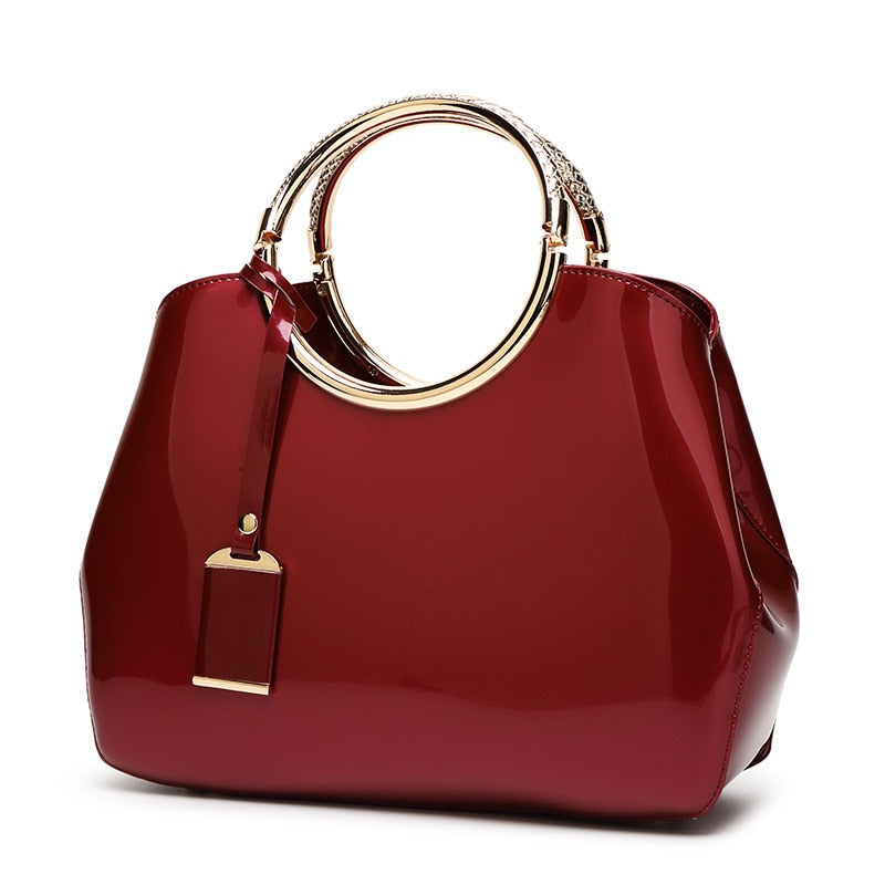 Women Bag High Quality Women Handbags Patent Leather Ladies Cross Body Messenger Shoulder Bags