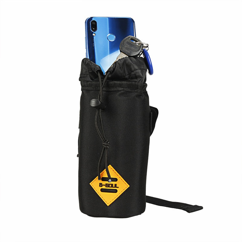 Bike Handlebar Touring Commuting Insulated Pouch for Food Snack Storage Water Bottle Packing