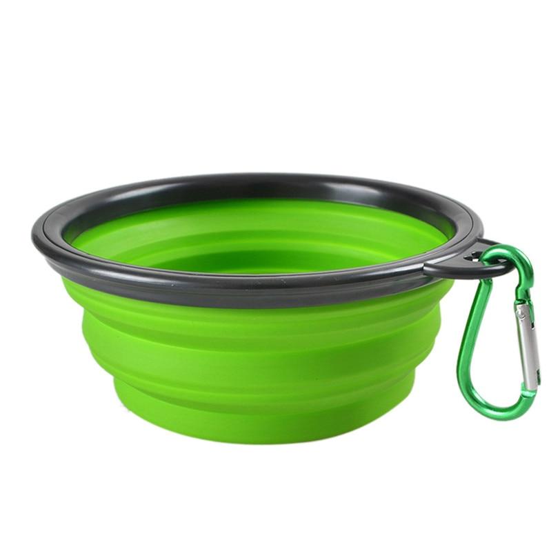 Fordable Pet Feed Bowl Eco-Friendly Silicone Travel Portable Puppy Container