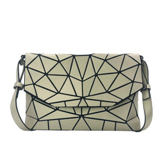 New Geometric Evening Bag Women Chain Shoulder Bags Girls Folding Handbags And Purse Luminous Casual Clutch Messenger Bag