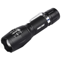 T6 LED Super Bright XM-L Adjustable Focus Flashlight Torch Zoomable 6000 Lumens Aluminum Alloy Body - JustgreenBox