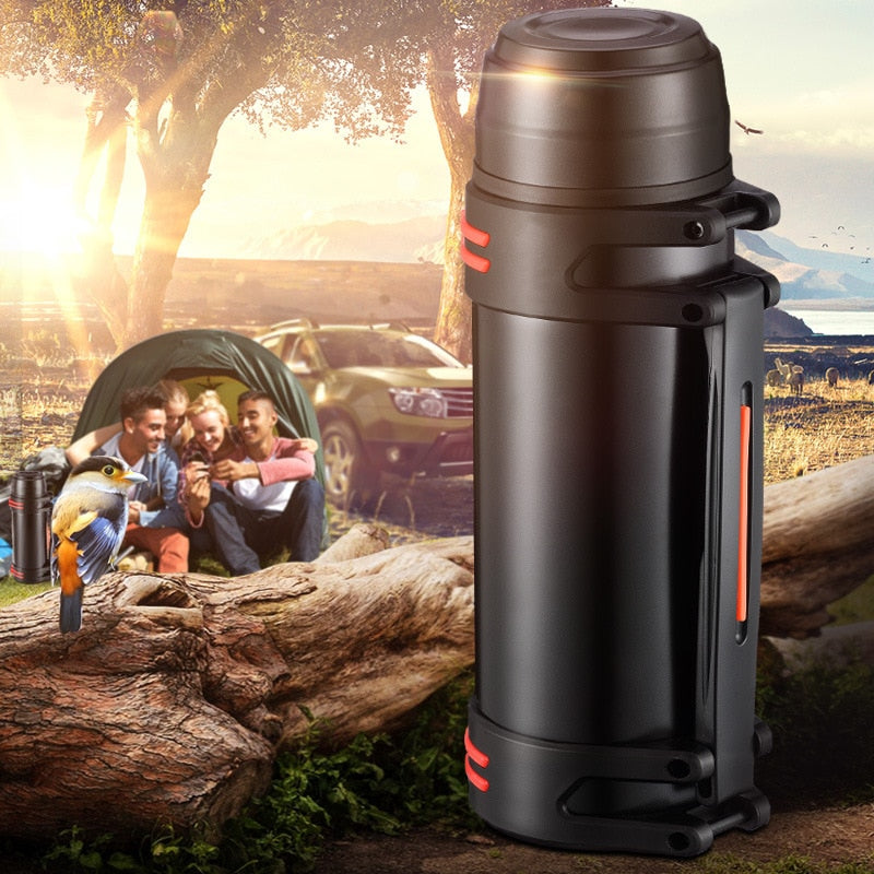 High Capacity Stainless Steel Thermos Fashion Everyday, Outdoor,automotive Water Cup Portable Insulation Vacuum Cup - JustgreenBox