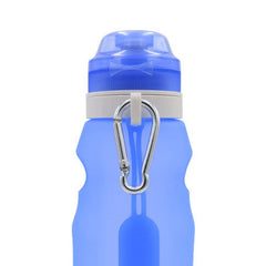 600ml Silicone Folding Water Bottle Outdoor Sports Supplies Portable Convenient Travel Anti Scalding Insulated - JustgreenBox
