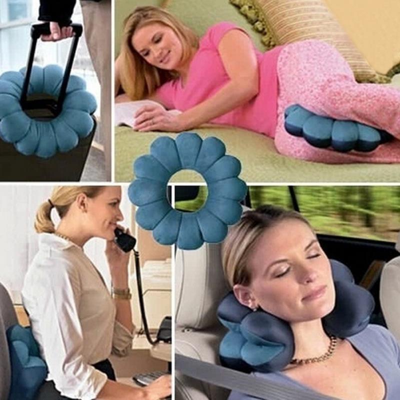 Neck Pillow Microbead Portable Support Work Travel