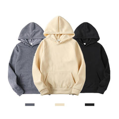 Casual Sweatshirts Solid Color Hoodies Sweatshirt Tops For Men'S