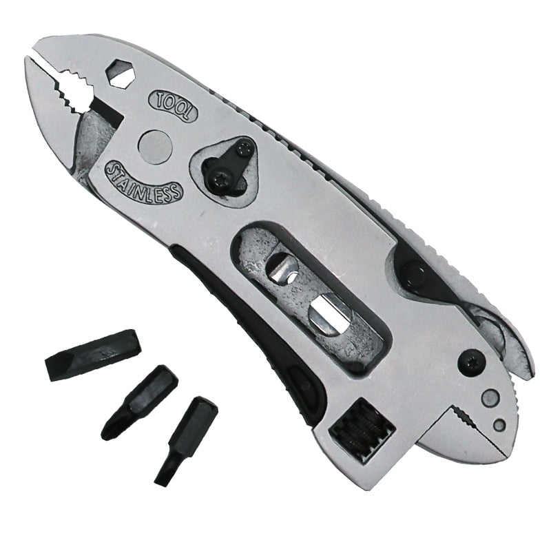 Pocket Knife Screwdriver Set Kit Adjustable Wrench Jaw Spanner Repair Survival Hand Multi Tools Mini - JustgreenBox