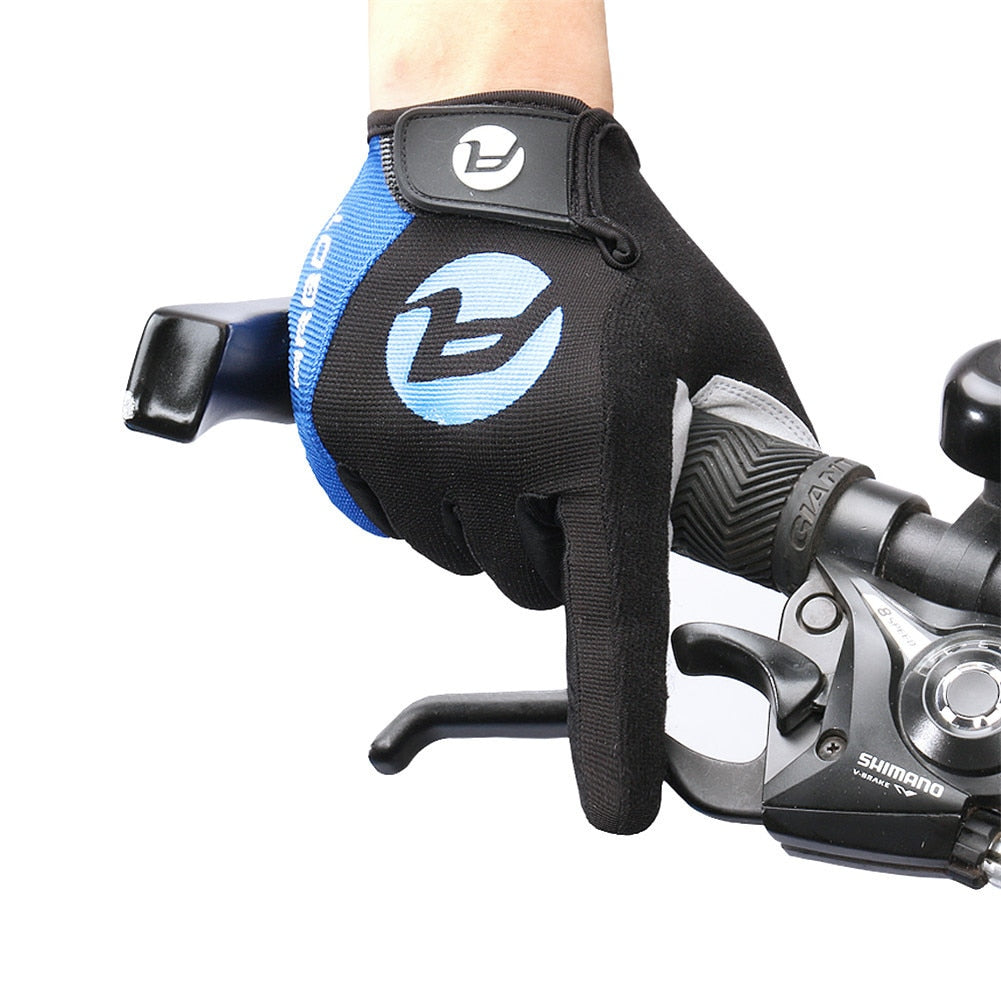Cycling Anti Slip Full Finger Bike Gloves Pad Men Breathable Shock Sports Bicycle Warm - JustgreenBox