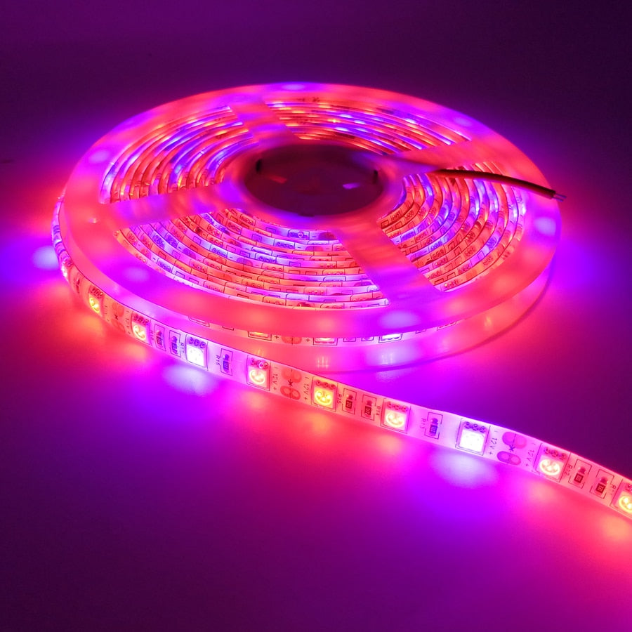 Plant Grow lights 5m Waterproof Full Spectrum LED Strip Flower phyto lamp Red blue 4:1 for Greenhouse Hydroponic - JustgreenBox