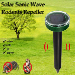Outdoor Ultrasonic Pest Repeller Garden Mole Repellent Solar Power Snake Bird Mosquito Mouse Control Yard - JustgreenBox