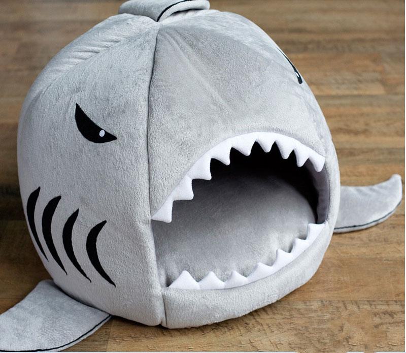 Shark Pet House Bed For Dogs Cats Small Animals Products