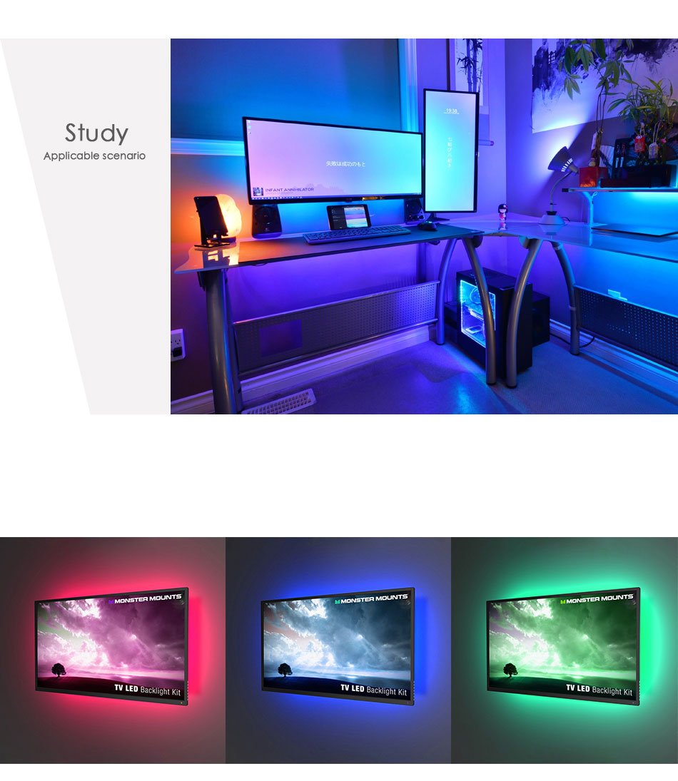 USB LED Strip Flexible Lamp SMD 2835 Desk Decor Screen TV Background Lighting