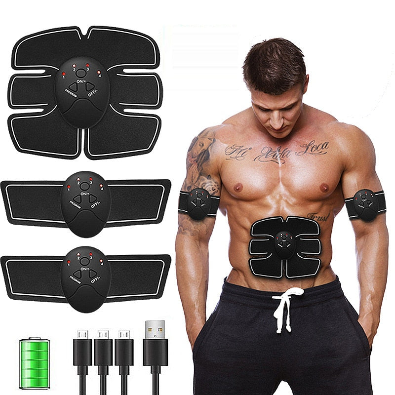 EMS Muscle Weight Loss Abdominal EMS ABS Trainer Simulator Body Slimming Fitness Massage - JustgreenBox