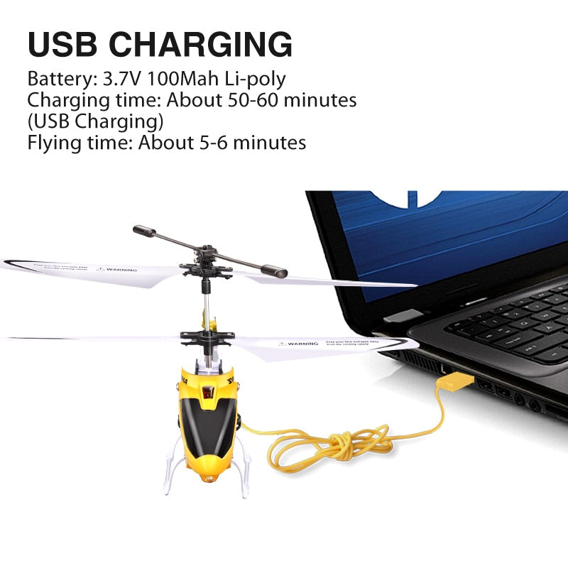 RC Helicopter 2 CH 2 Channel Mini RC Drone With Gyro Crash Resistant - JustgreenBox