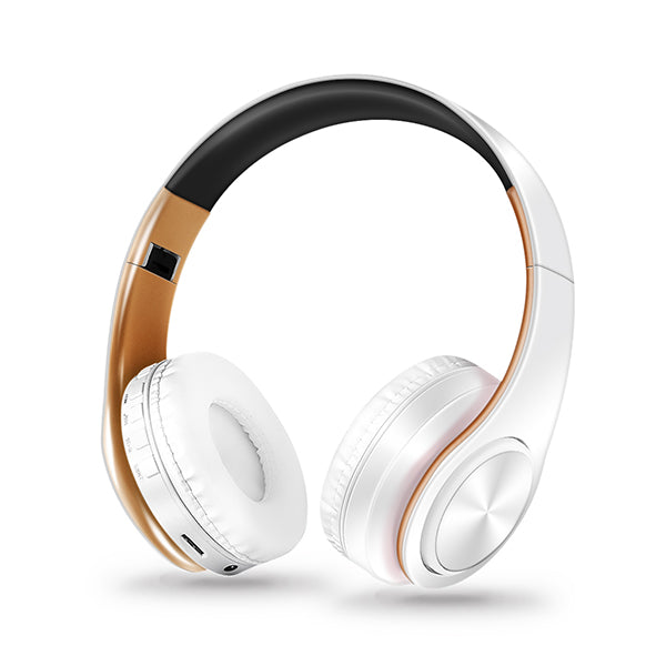 HIFI Stereo Earphones Bluetooth Headphone Music Headset FM And Support SD Card With Mic - JustgreenBox