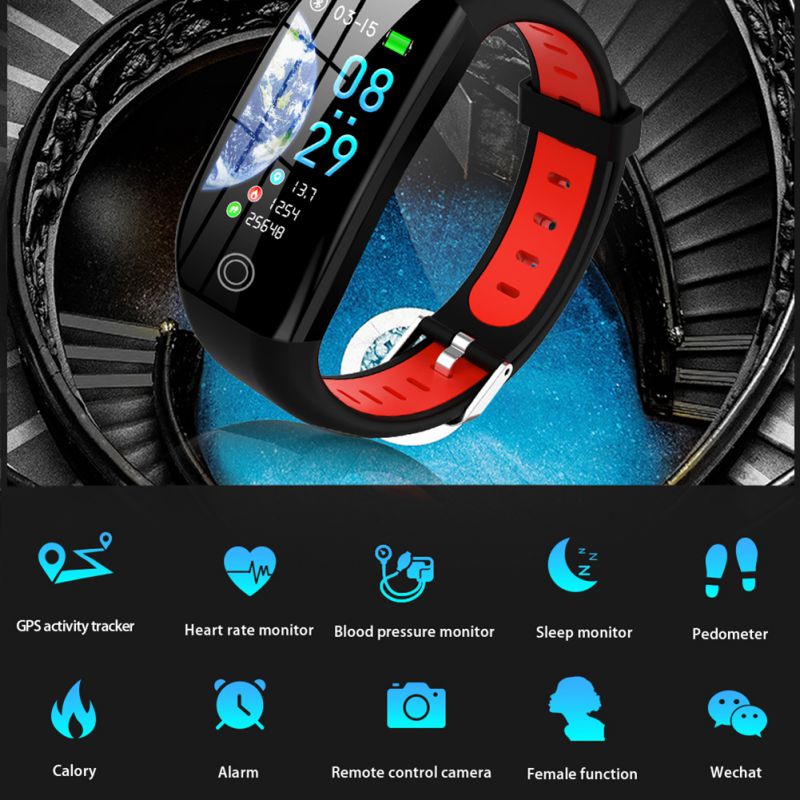 Heart Rate Monitor Activity Tracker Health Wristband Pedometer Smartband Watch For Android IOS - JustgreenBox