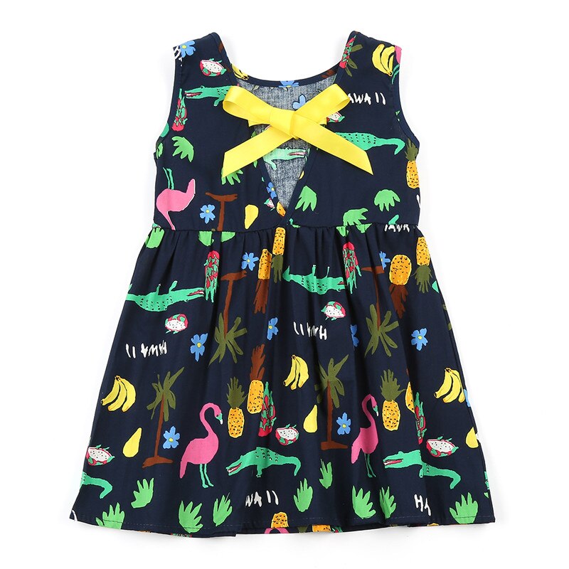 Girl Dress Kids Sleeveless Plaid Dress Soft Cotton Summer Princess Dresses - JustgreenBox