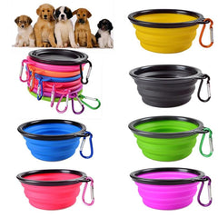 Fordable Pet Feed Bowl Eco-Friendly Silicone Travel Portable Puppy Container