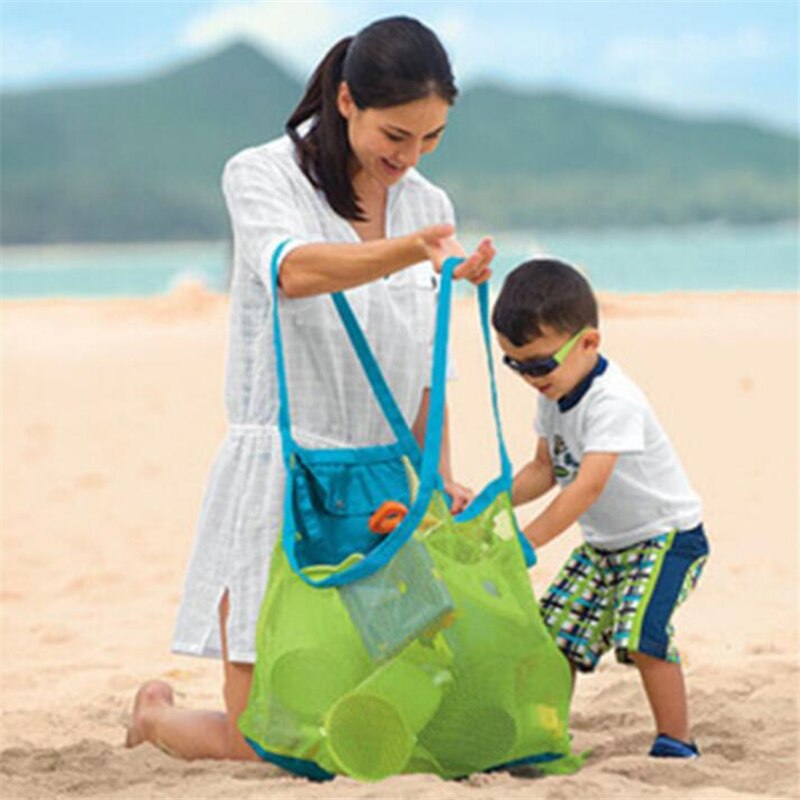 Hot Mom Baby Beach Bags Big Size Women Mesh Bag Messenger Bags Toy Tool Storage Handbag Pouch