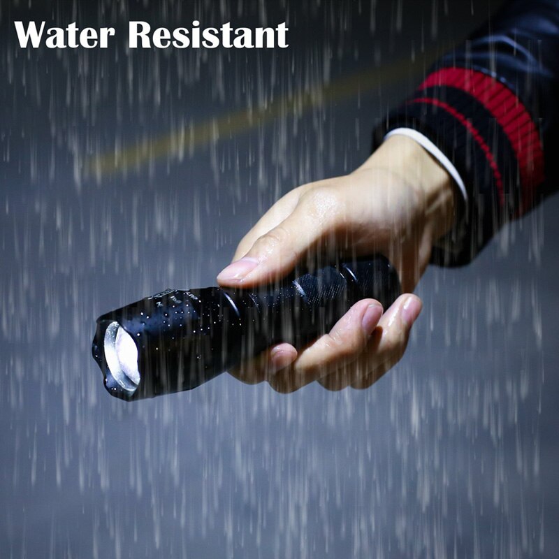 T6 LED Handheld Tactical Flash Zoom Torch Light Camping Lamp For 18650 Rechargeable Battery - JustgreenBox
