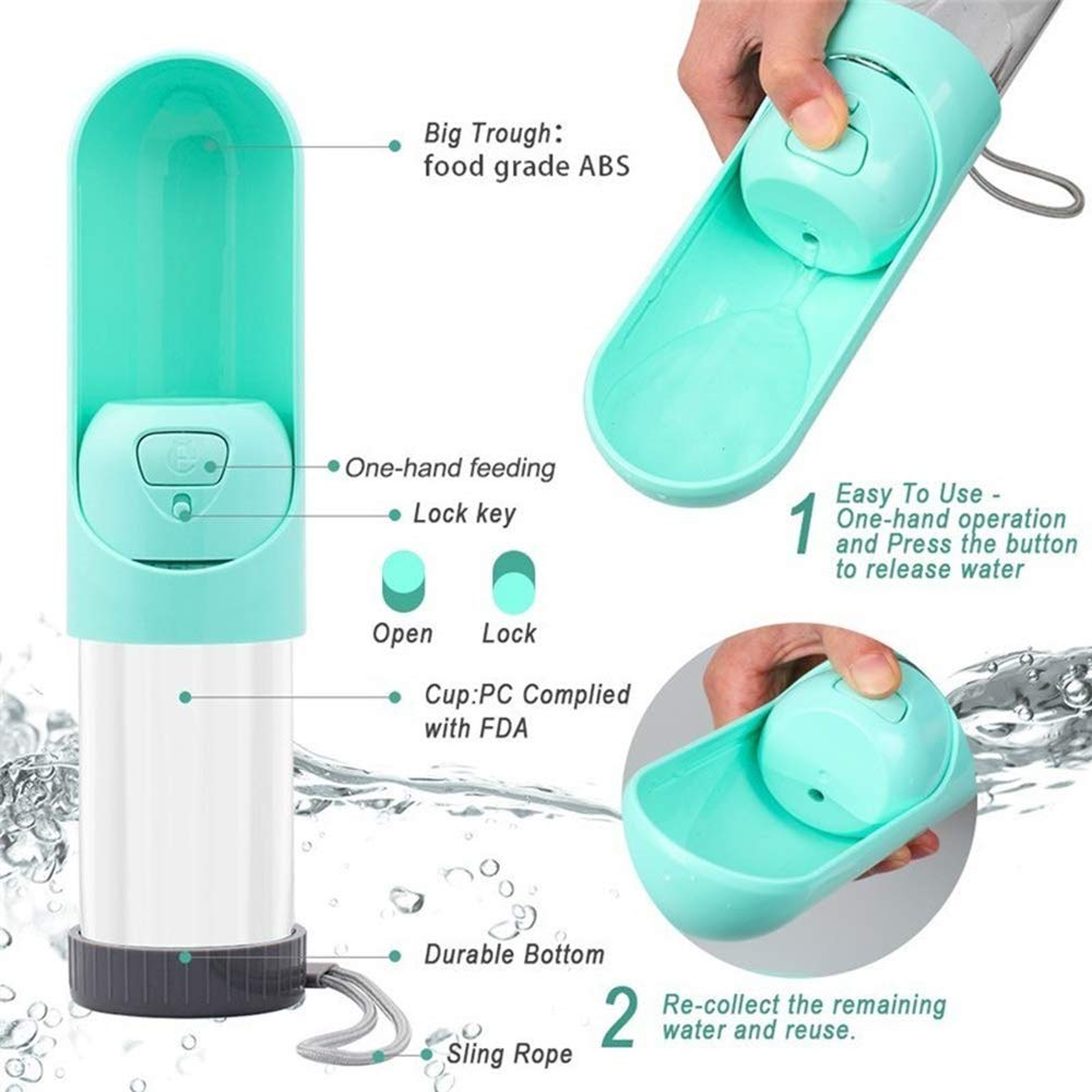 Portable Pet Dog Water Drinking Bottle, Feeding Water Dispenser