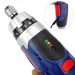 3.6V Cordless Screwdriver Fold-able Electric Screwdriver Rechargeable Screwdriver with Work Light - JustgreenBox