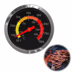 Outdoor Barbecue Stainless Steel Display Thermometer Roast BBQ Pit Smoker Grill Temp Gauge C42 - JustgreenBox