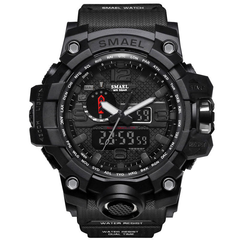 Military 50m Waterproof LED Quartz Wristwatch For Men - JustgreenBox