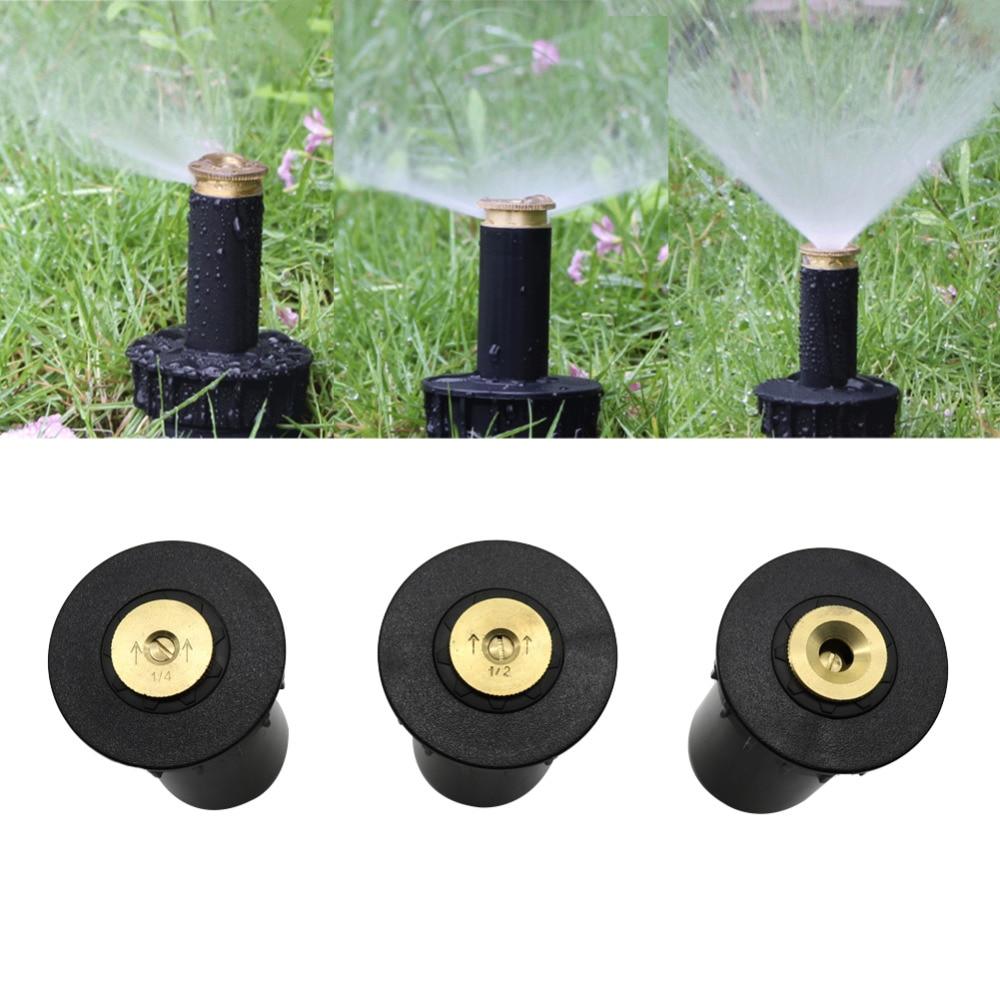 Pop up Sprinklers Plastic Lawn Watering Sprinkler Head Adjustable Garden Spray Nozzle 1/2" Female Thread 2 Pc - JustgreenBox