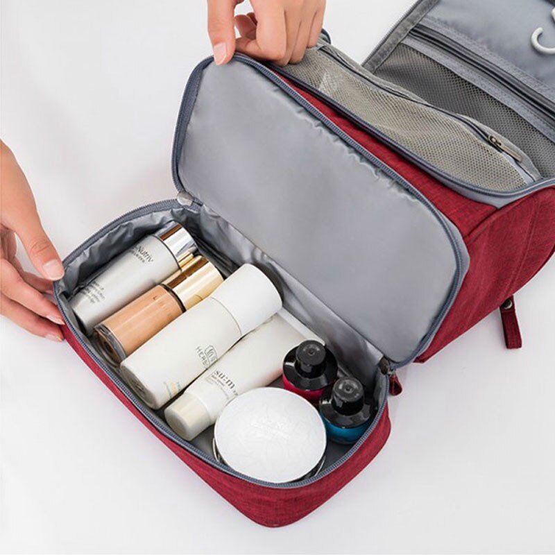 Waterproof Men Hanging Makeup Bag Oxford Travel Organizer Cosmetic For Women Necessaries Make Up Case Wash Toiletry