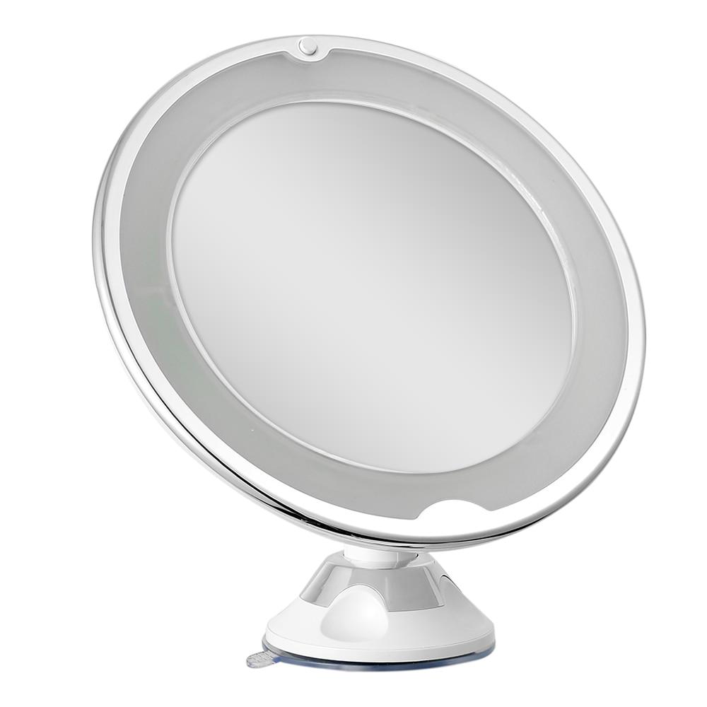 Portable 10x Magnifying Makeup Vanity Mirror with LED Light