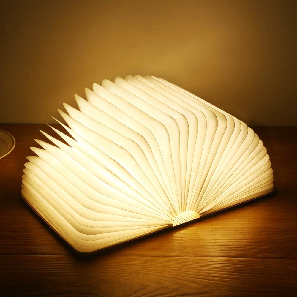 Fordable Night LED Book-light USB Rechargeable Magnetic 3 color