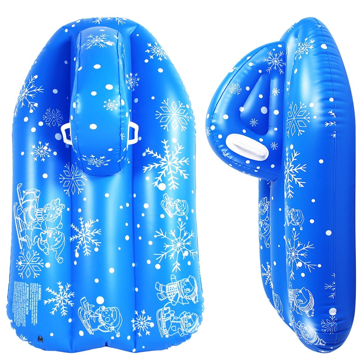 Inflatable Snow Flakes Large PVC Tube Boat For Winter Skating