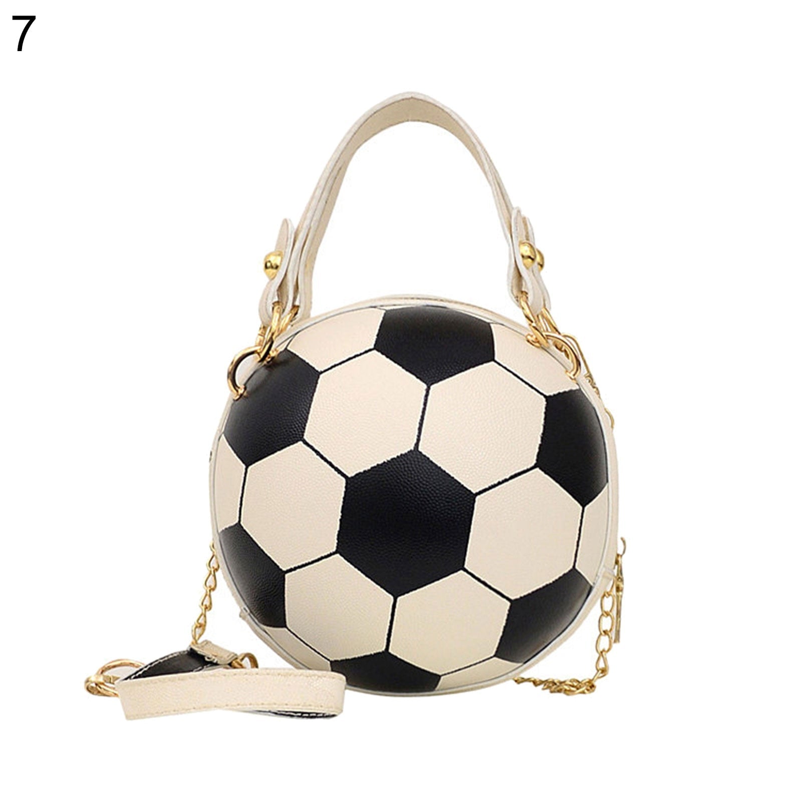 Fashion Chic Women Ball Handbag Round Basketball Football Party Dress Faux Leather Crossbody Girls Coin Purse Shoulder Bag