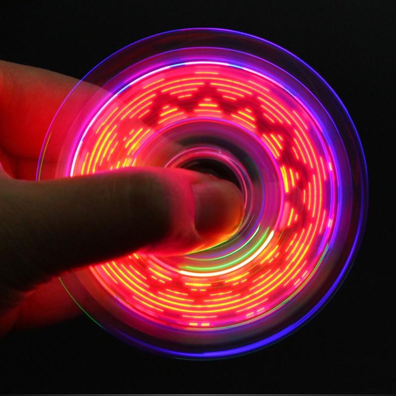 Glow in the Dark Adult Toy Anti Stress Led Fidget Tri-Spinner