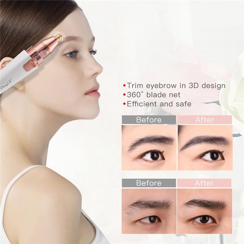 2 In 1 Electric Eyebrow Painless Trimmer