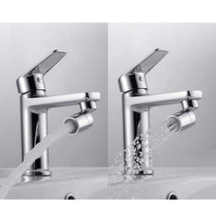 Kitchen faucet bubbler 360-degree double modes 2-flow splash-proof