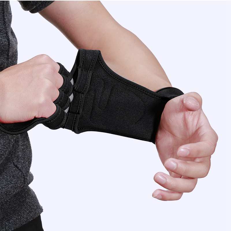 1 Pair Weight Lifting Training Gloves Women Men Fitness Sports Body Building Gymnastics Grips Hand Palm Protector - JustgreenBox