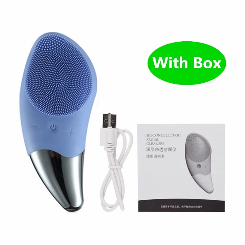 Electric Silicone Waterproof Blackhead Remover Facial Pore Deep Cleansing Skincare Massager