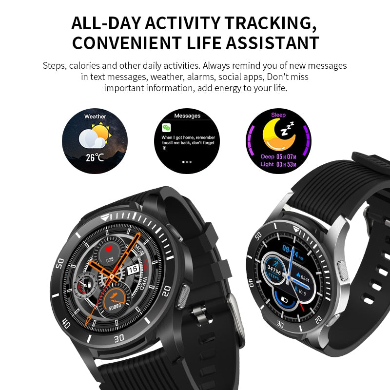 1.28“ Full Screen Touch Heart Rate Monitor Call Reminder Fitness Smart Watch