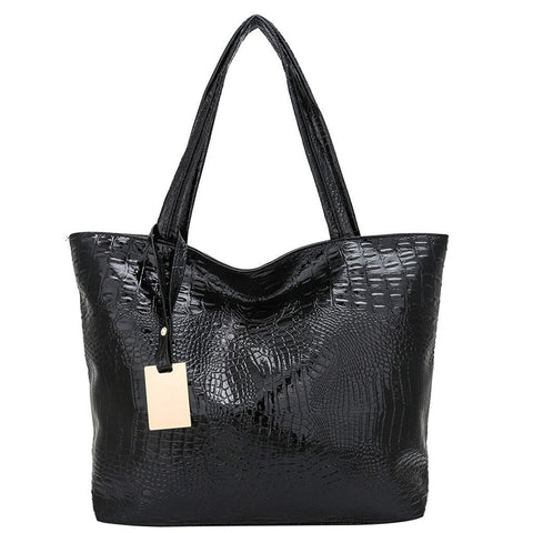 Women Ladies Fashion Bags Alligator Solid Large Capacity Bags for women Shoulder Tote Handbag Bags