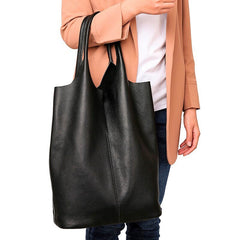 Luxury Soft Genuine Leather Women Shoulder Bag Natural Leather Casual Female Totes Bag Brand Designer Large Lady Handbag Cowhide