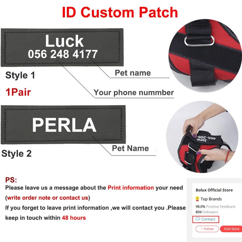 Personalized Dog Harness Reflective Adjustable Pet Vest