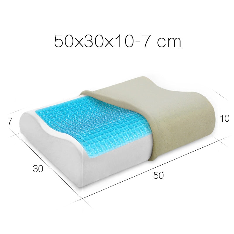 Memory Foam Pillow Cooling Gel Bed Cervical Protect Orthopedic Pillows for Sleeping