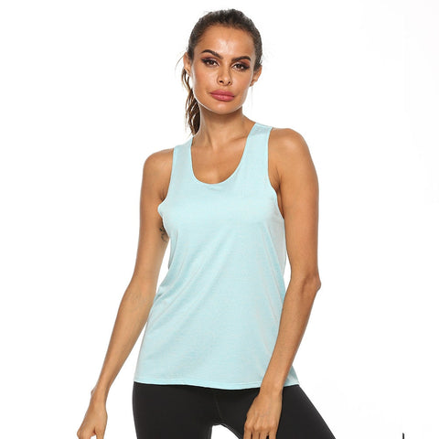 Sleeveless Yoga Shirt for Women Breathable Yoga Tank Top Running Sports Vest Gym Crop Top Fitness Workout Shirt