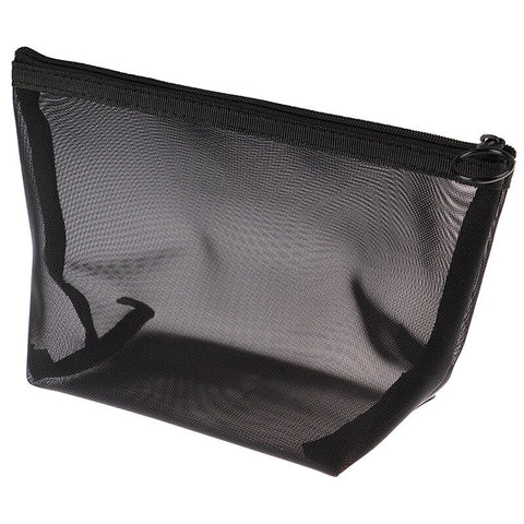 3pcs/set Casual Zipper Toiletry Wash Bags Make Up Transparent Mesh Makeup Case Organizer Storage Pouch Women Travel Cosmetic Bag