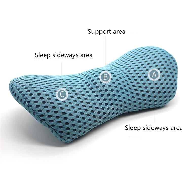 Lumbar Memory foam Pillow for Side Sleepers Pregnancy Relieve Hip Tailbone Pain Sciatica Chair Car Back Support Cushion