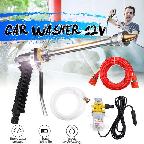 High Pressure Car Electric Washer Wash Pump Set Portable Auto Washing Machine Kit With USB Charger - JustgreenBox